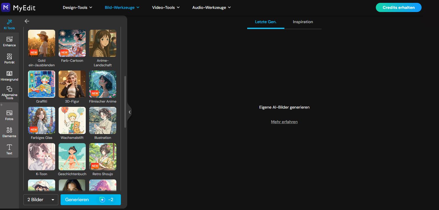 Stil und weitere Einstellungen auswählen" figclass=