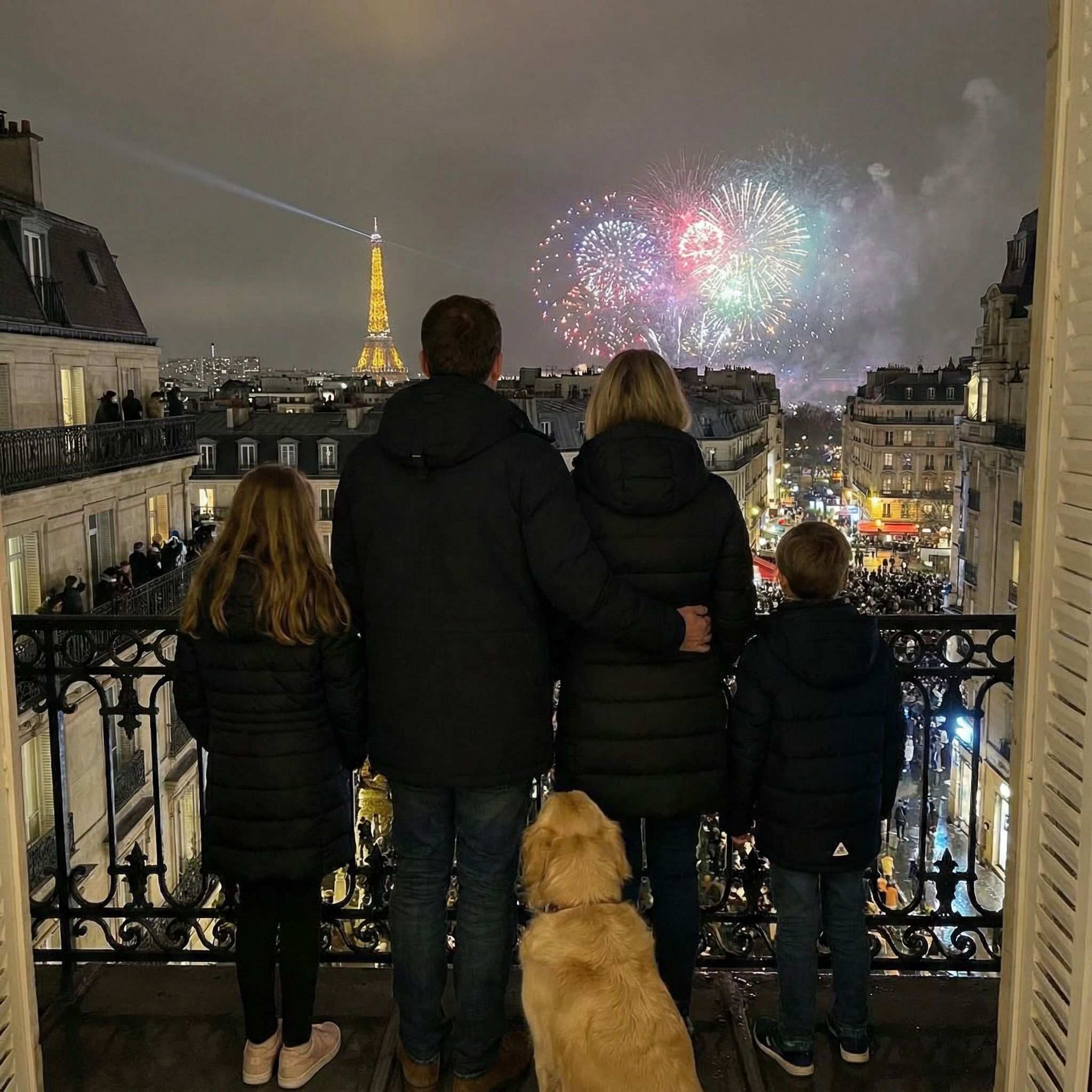 KI-Silvester-Bild Feuerwerk in Paris