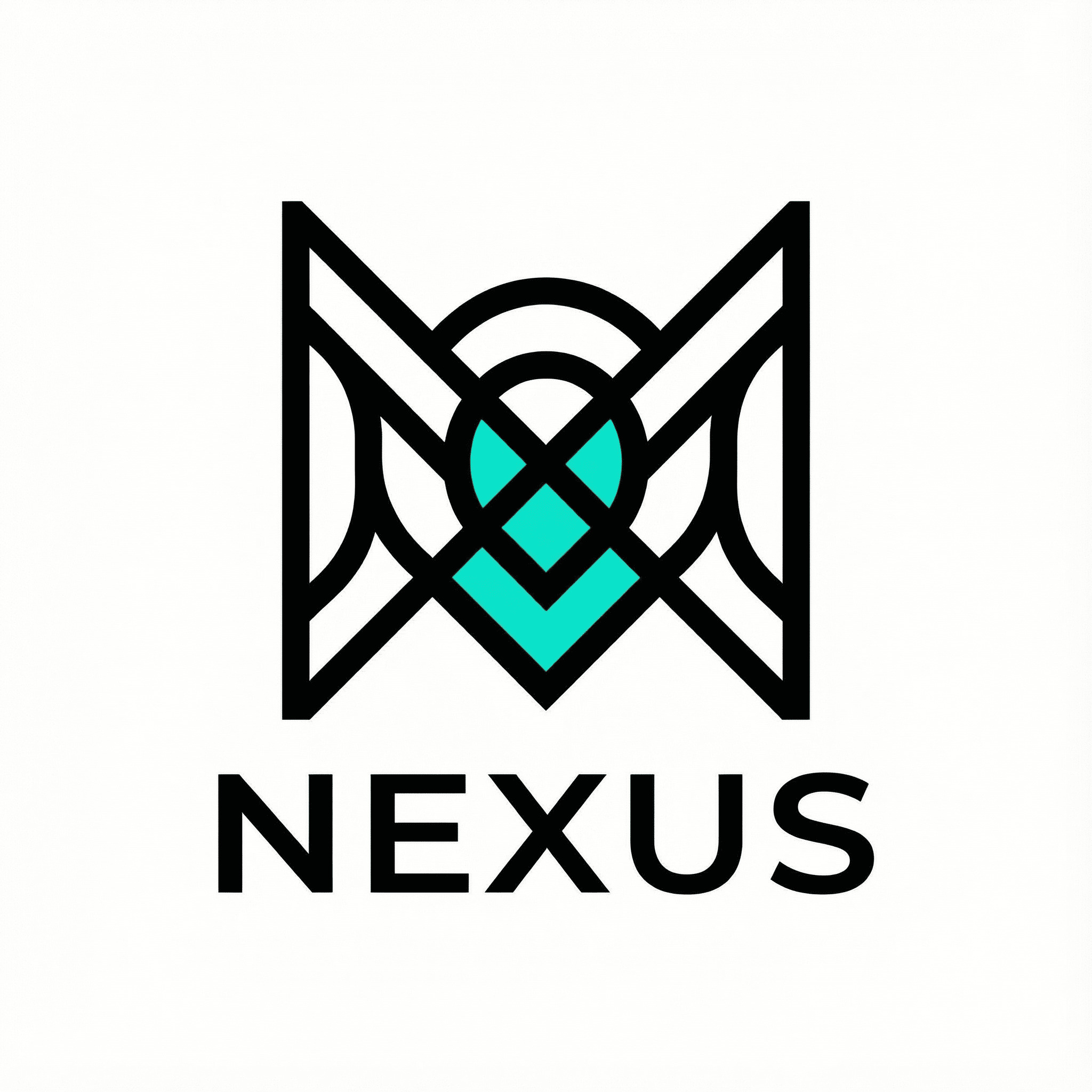 Single-symbol flat logo AI-generated design