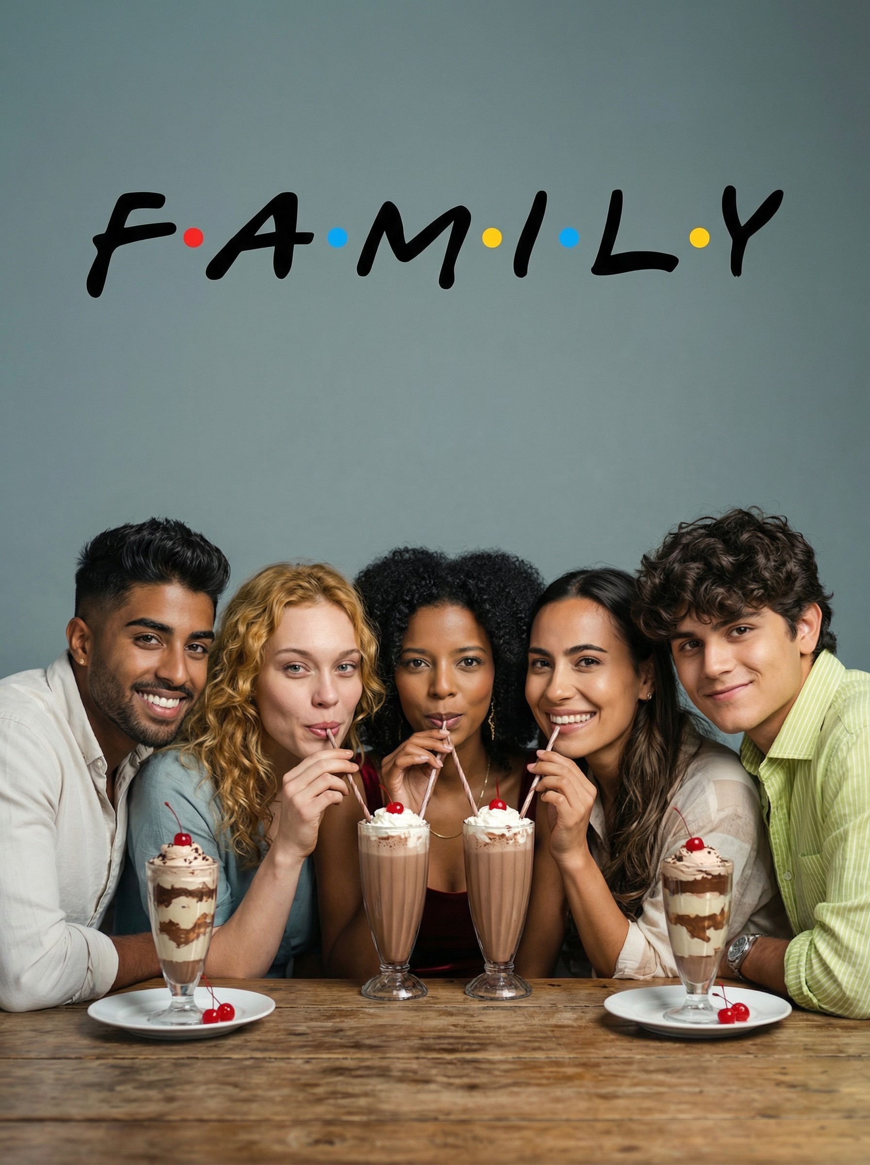 90s Sitcom TV Show Poster AI Trend