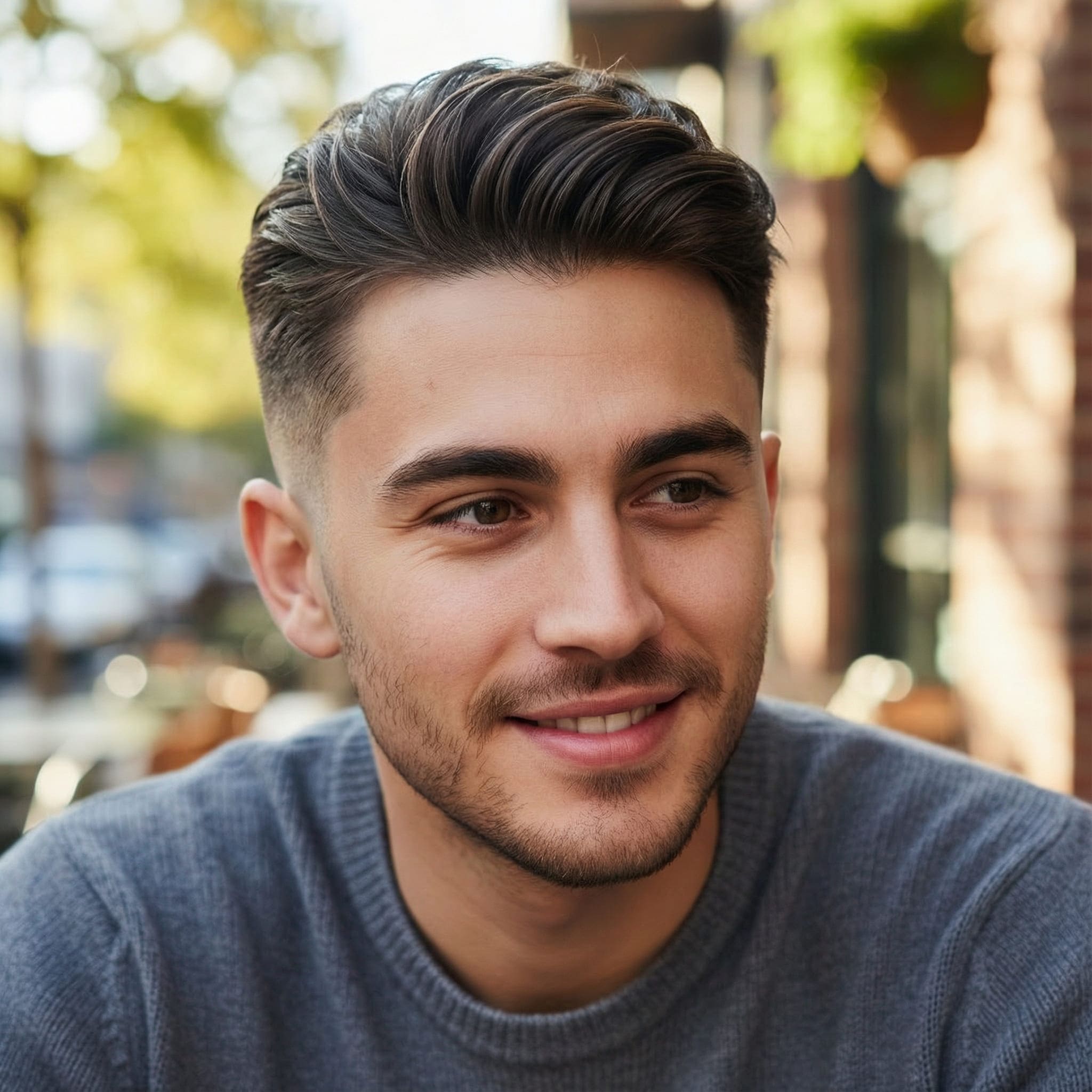 AI-generated skin fade haircut using Gemini AI