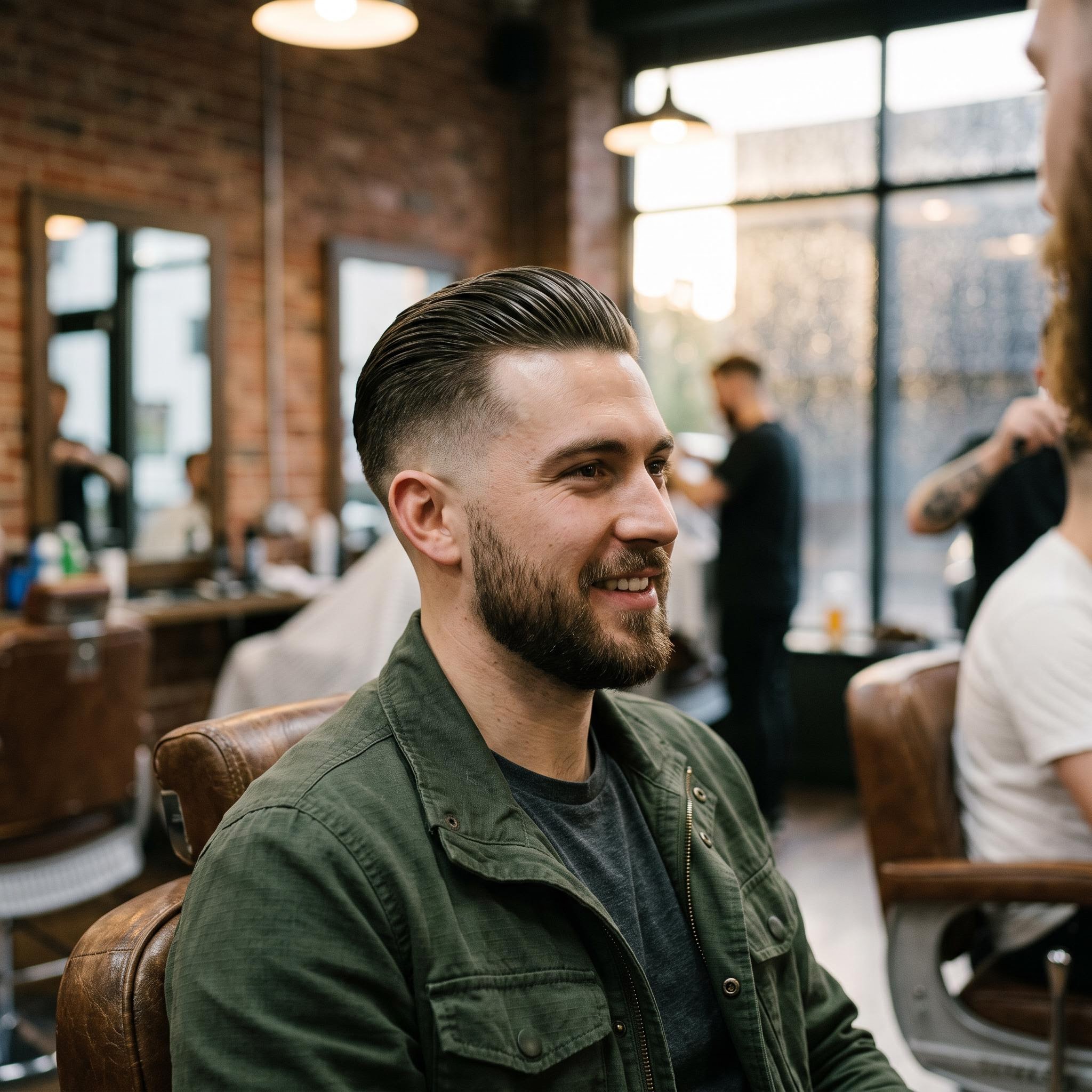 Slicked-Back Undercut Haircut for Men