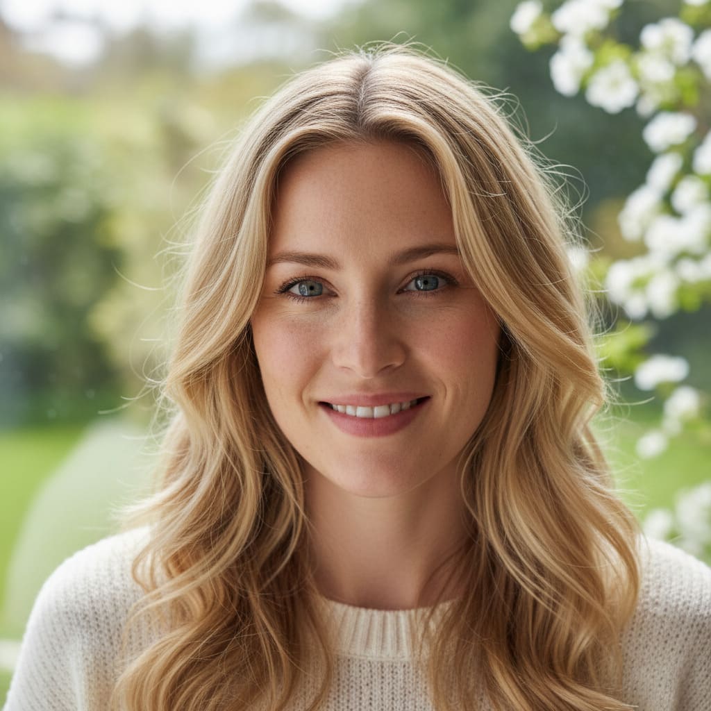 Reference photo before AI soft wavy hairstyle