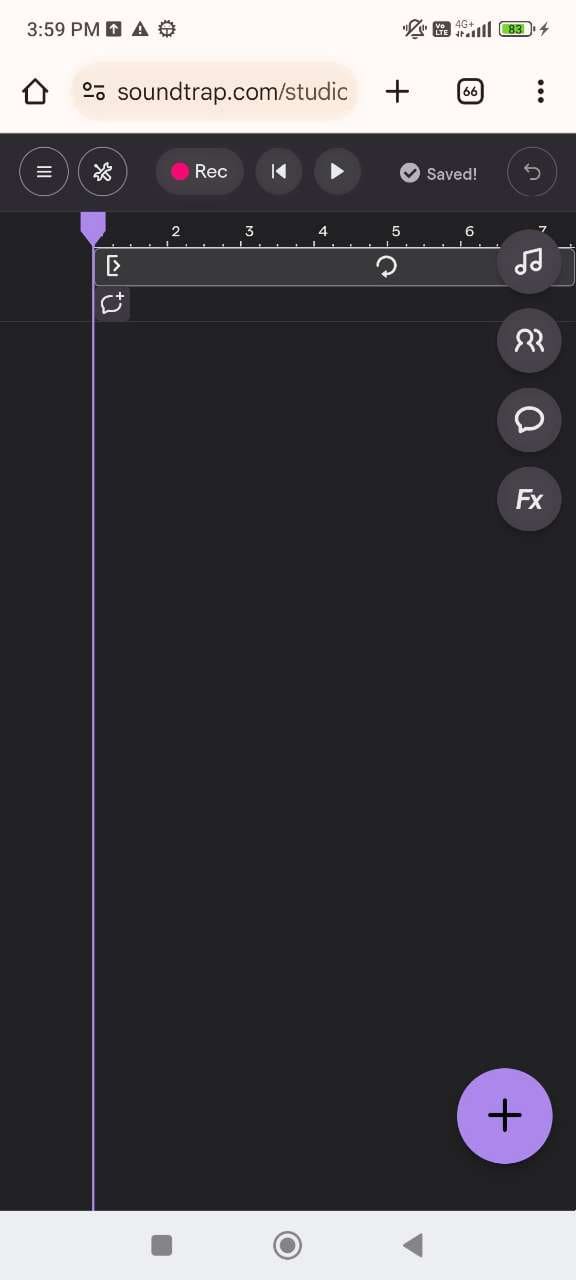 Soundtrap online DAW collaboration interface