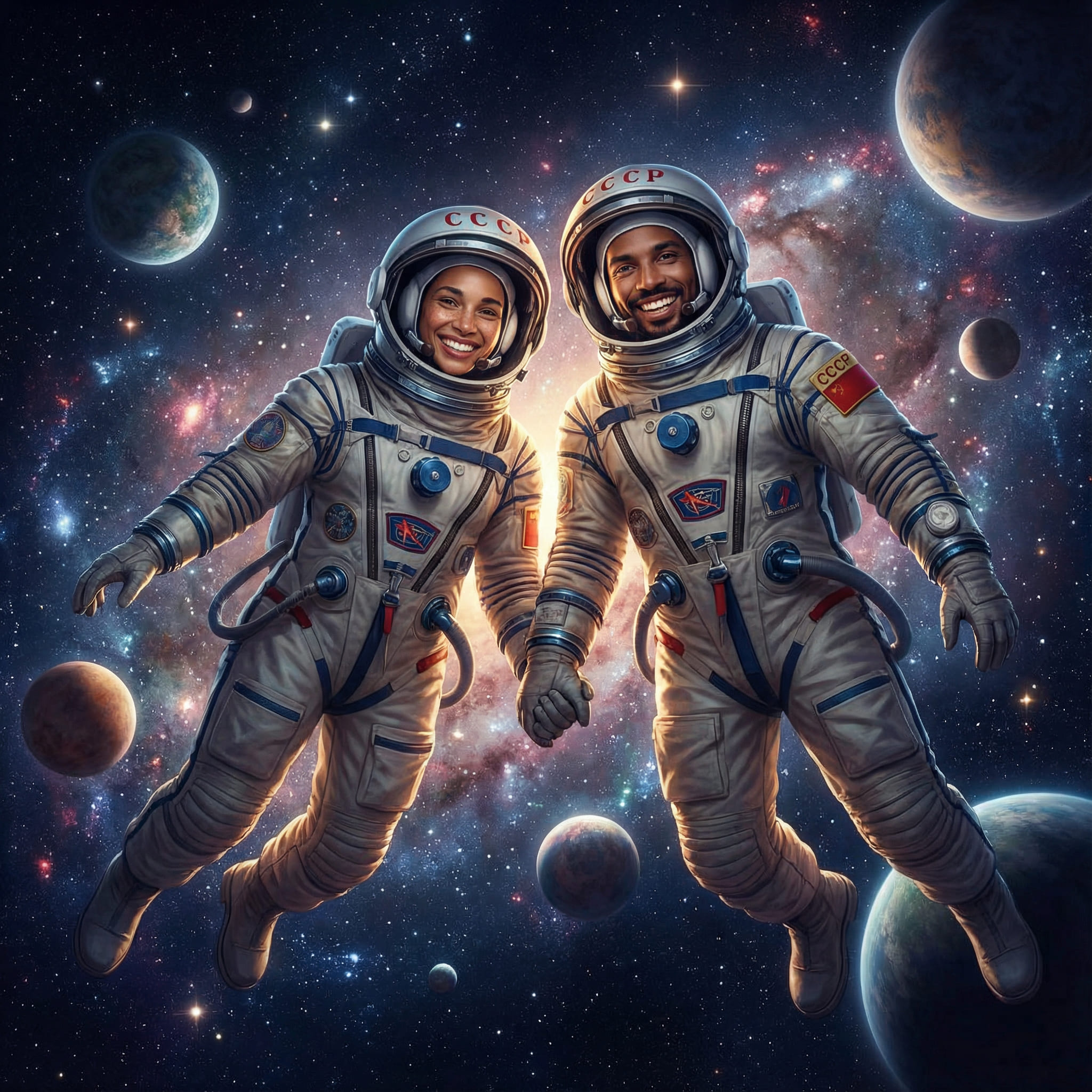 Generated AI Couple Portrait After