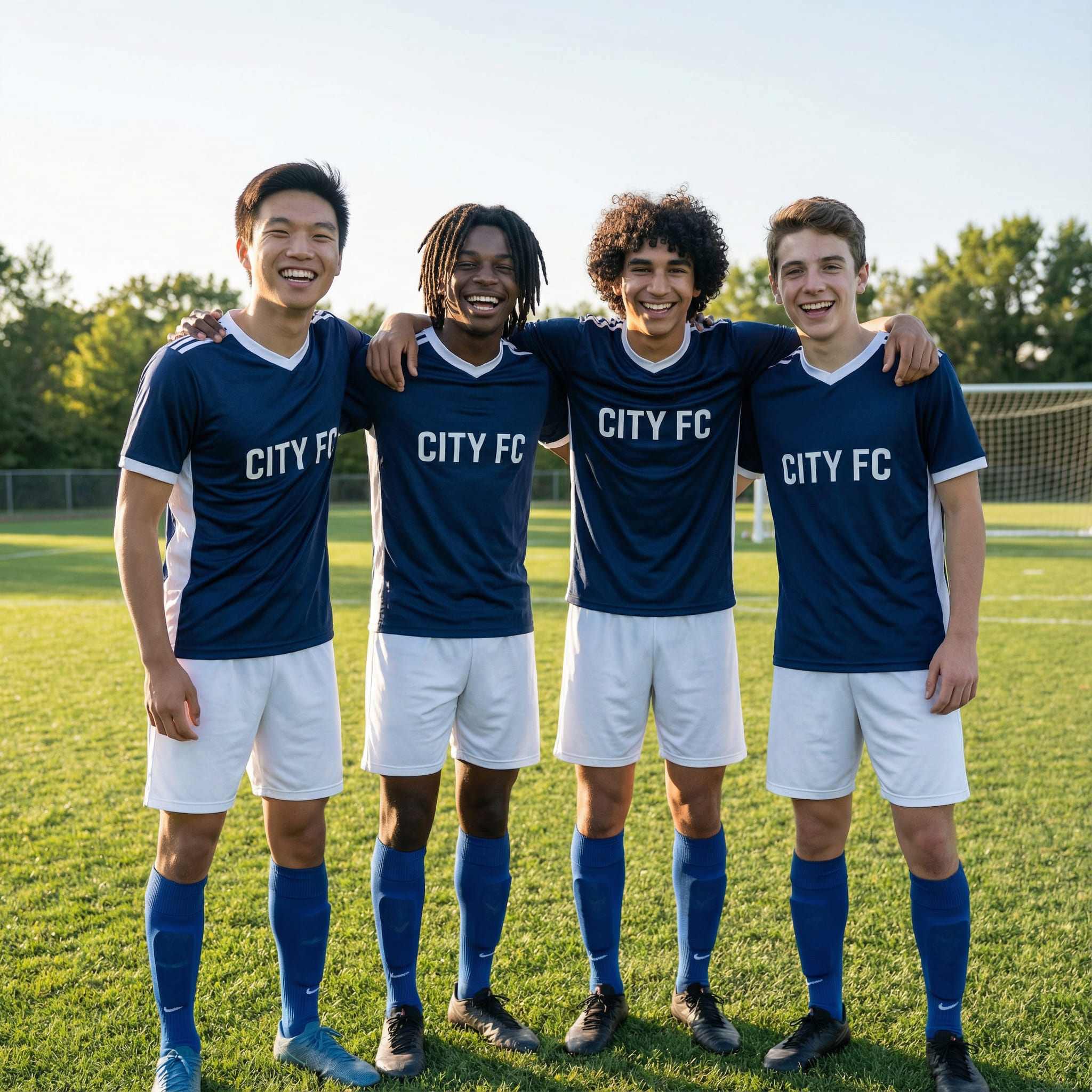 KI-generiertes Porträt einer Sportmannschaft