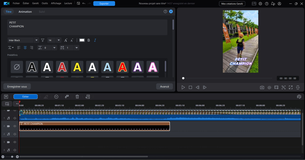 stabilisateur video de powerdirector