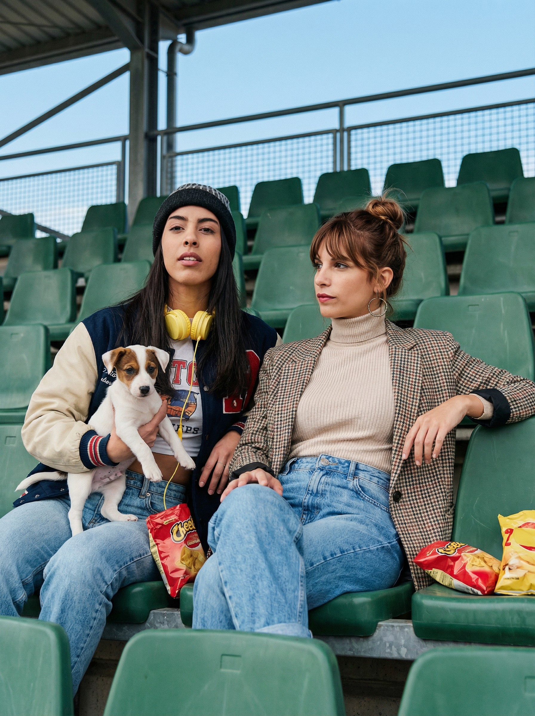 Retro Stadium Vintage Film AI Photo Trend