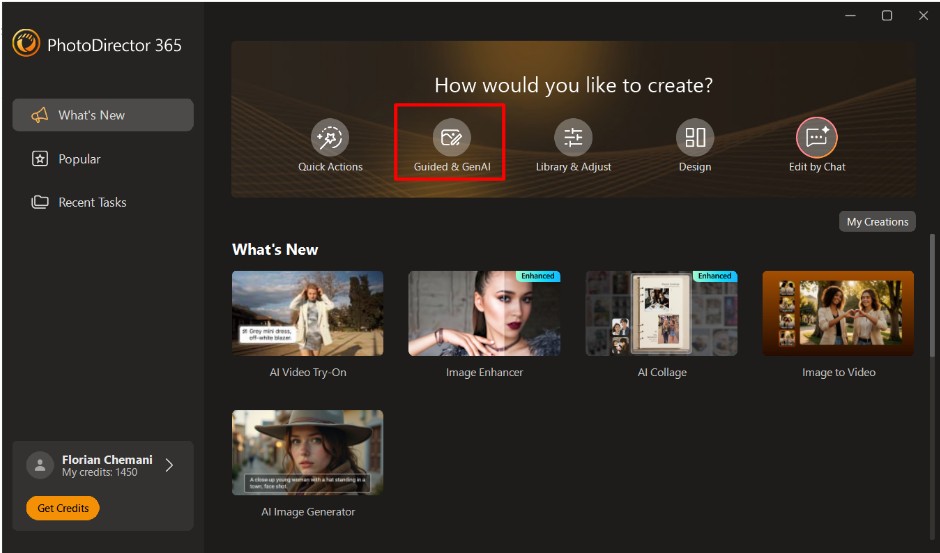 How to combine 2 images with AI on PC - Step 1