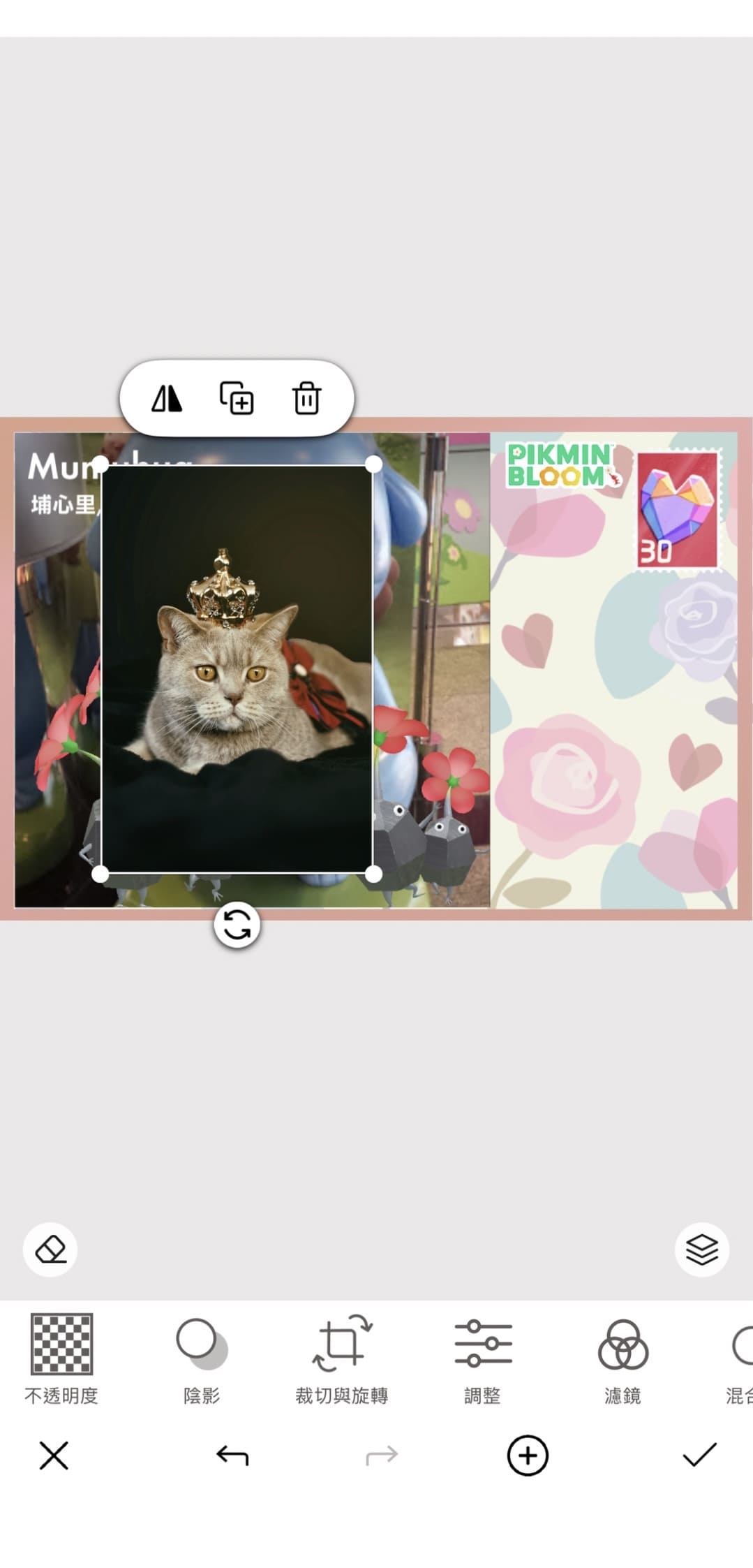 皮克敏明信片製作