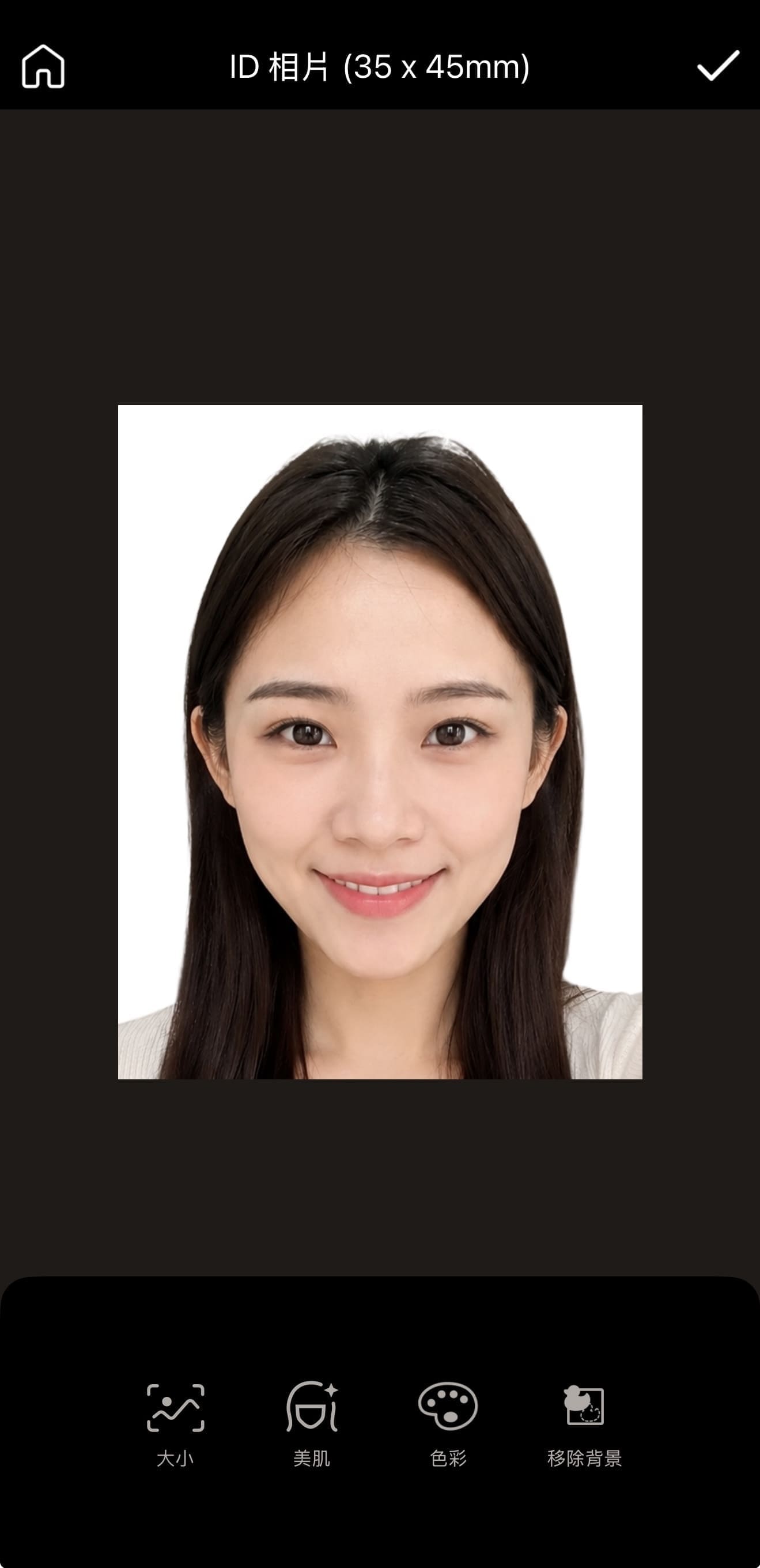 自動套用兩吋照片大小