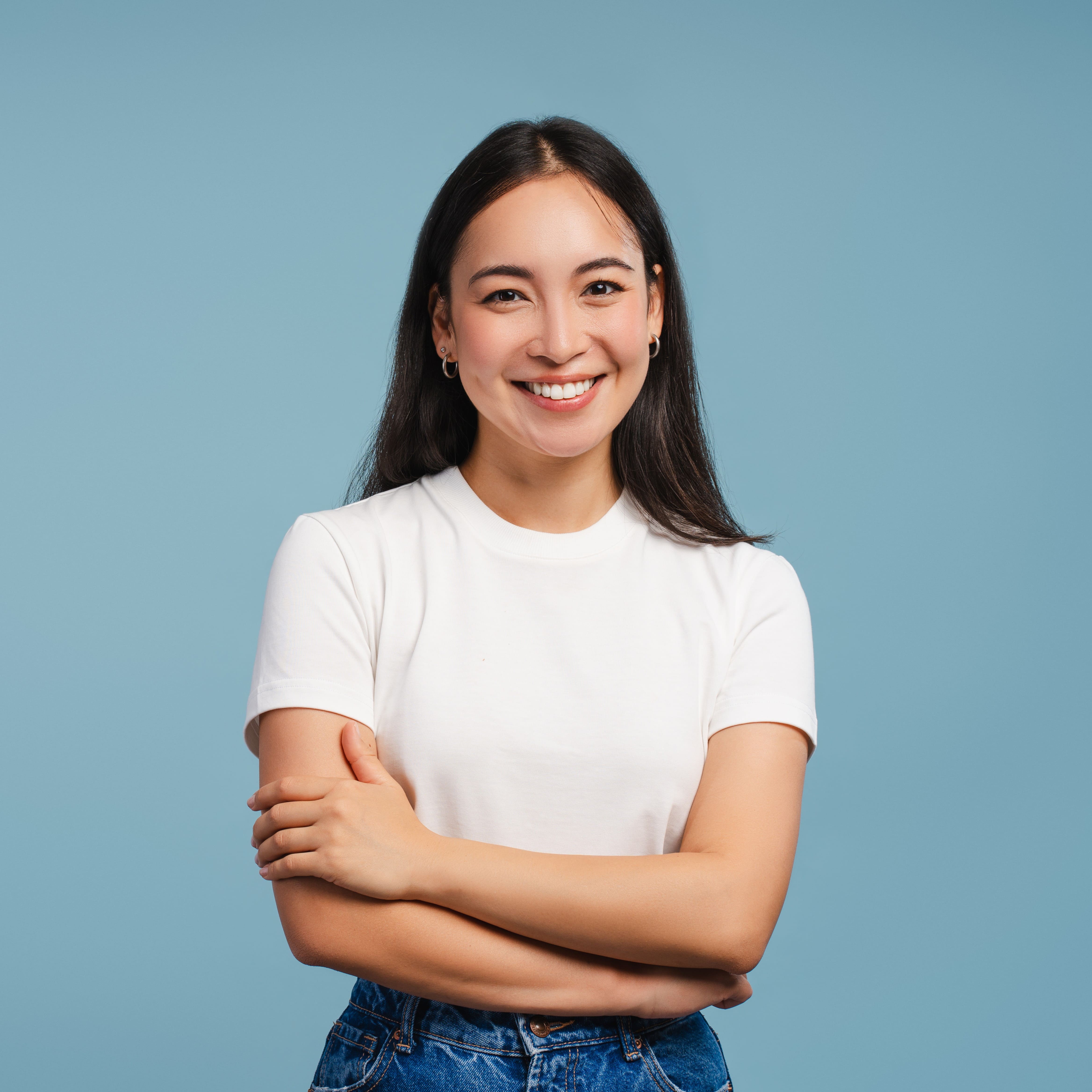 Original photo on steps