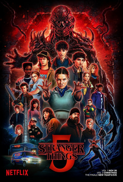 Póster promocional de la temporada 5 de Stranger Things