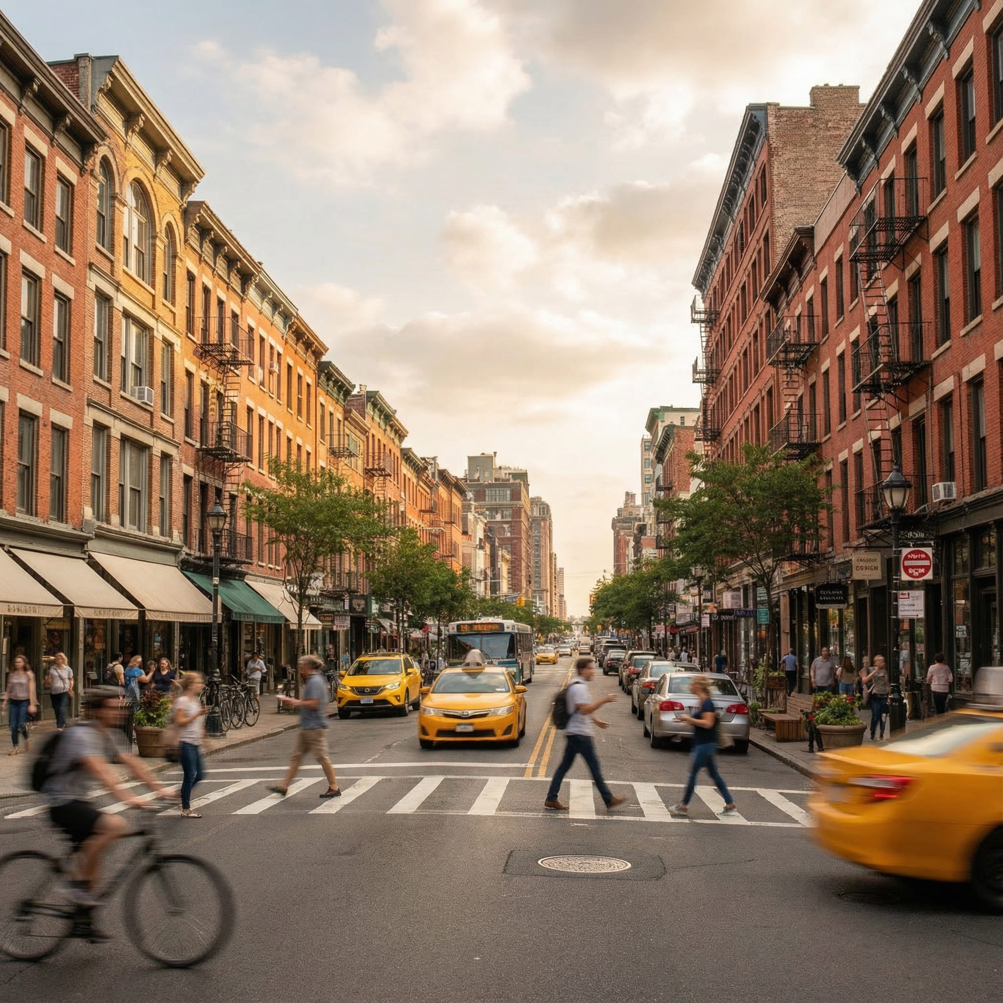 KI-generierte Straßenszene nachher