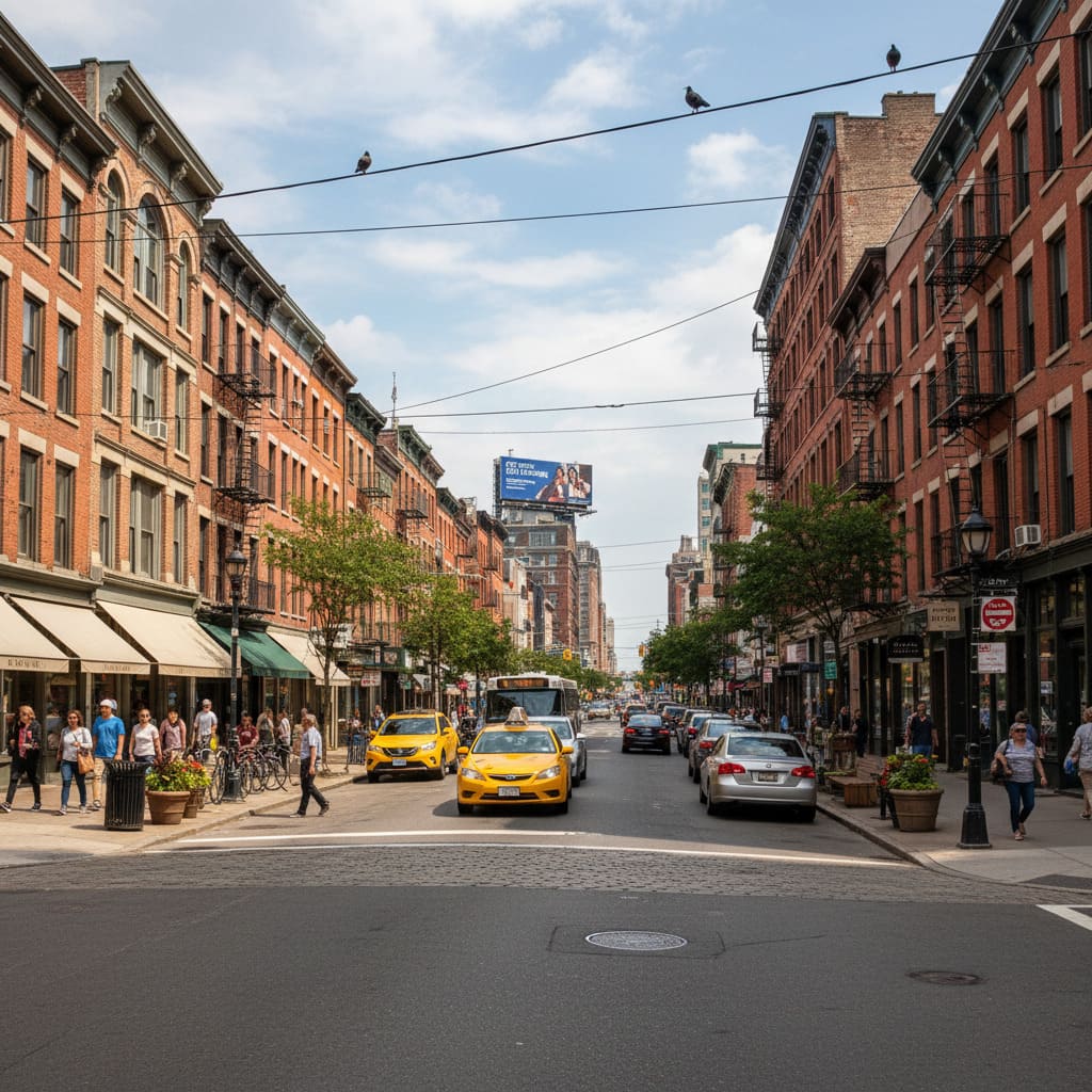Referenz-Straßenfoto vorher