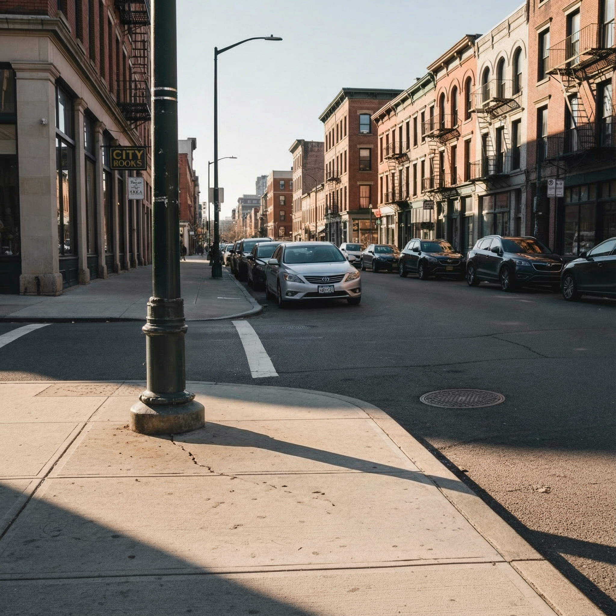 Street Photo After Removing Trash Can