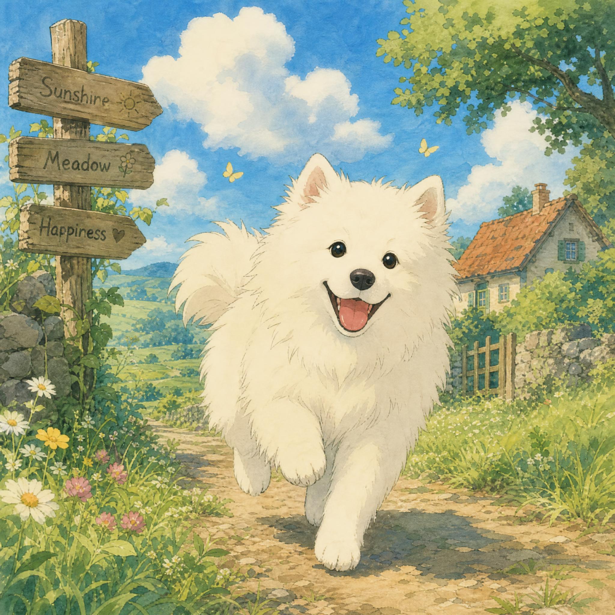 AI Dog Prompt - Studio Ghibli Dog
