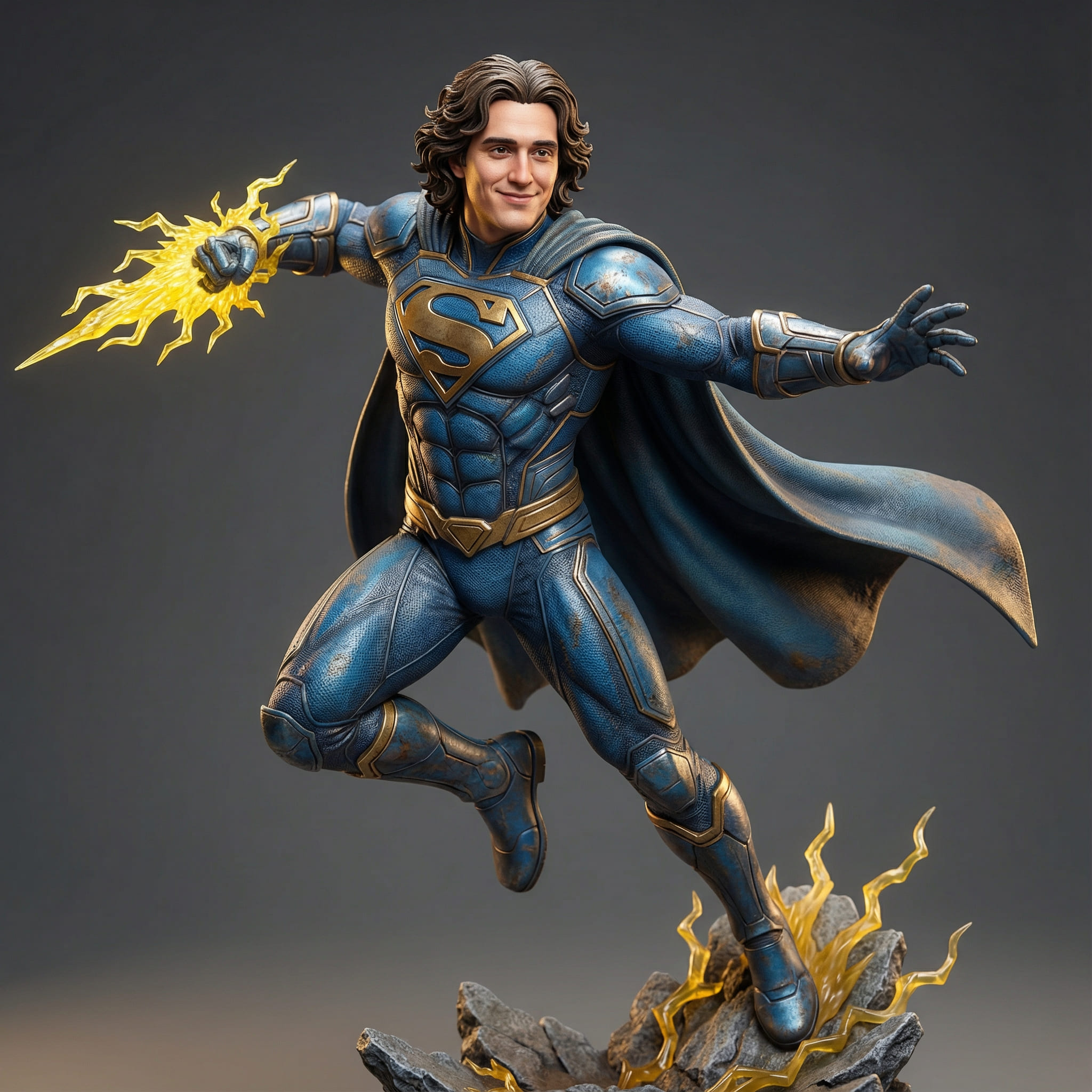Generated AI Superhero Figurine After