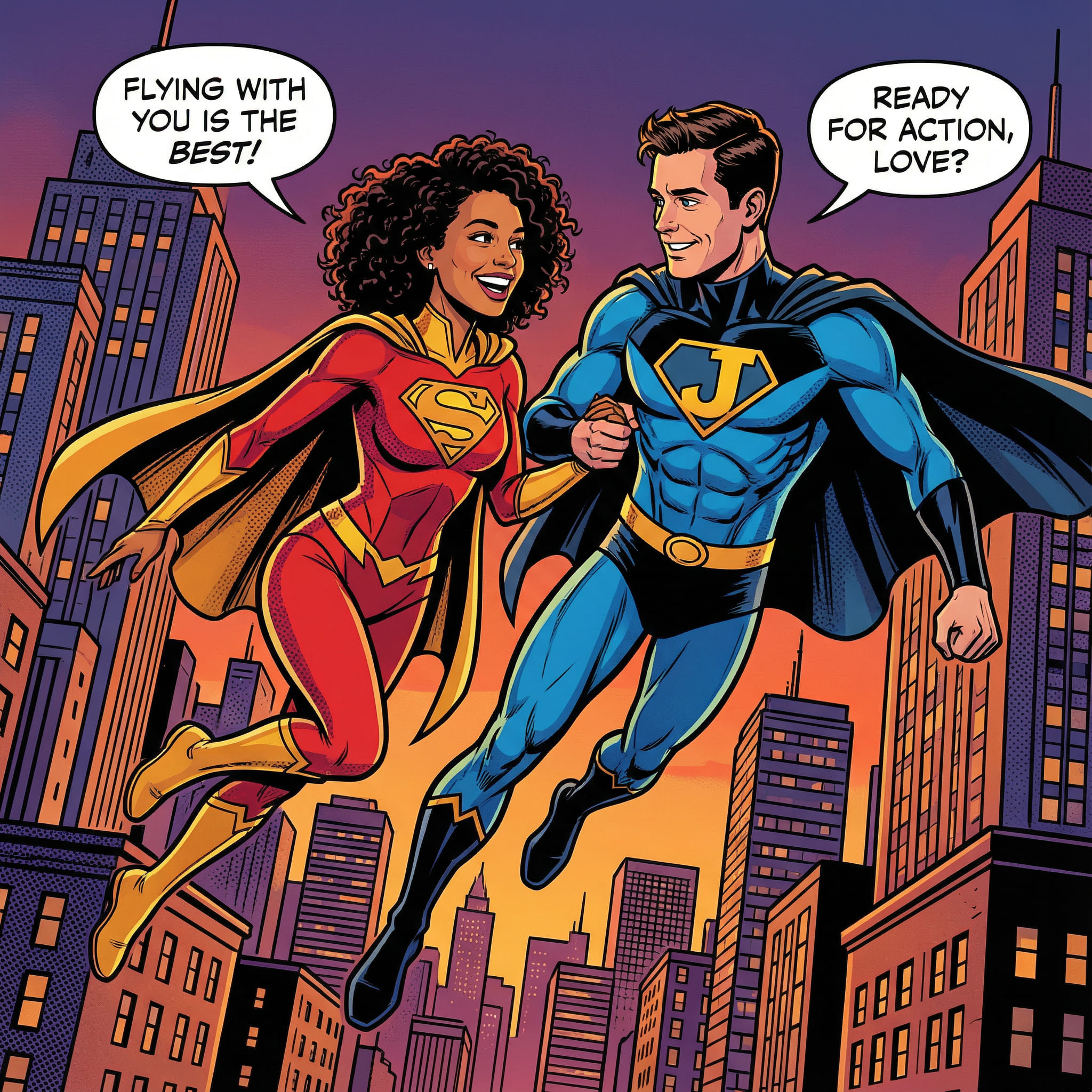 Generated AI Couple Portrait After