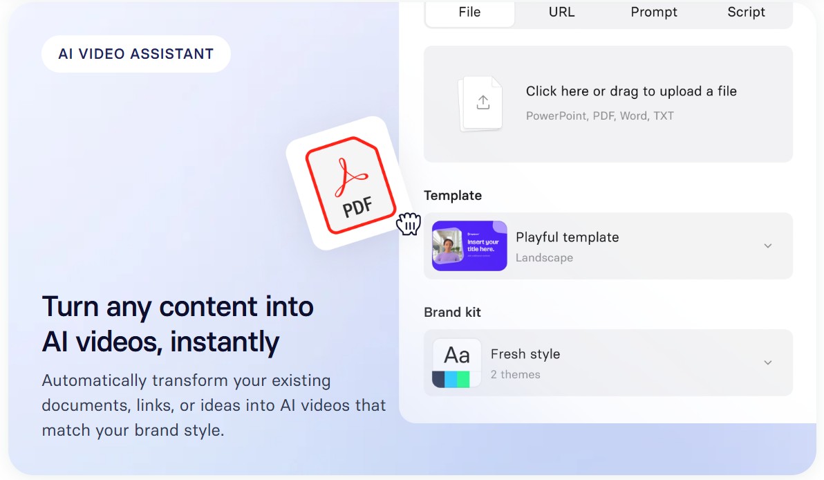 Synthesia AI文字轉影片功能
