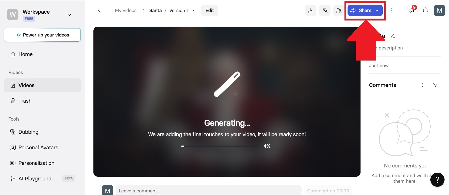 Synthesia聖誕老公公影片生成教學