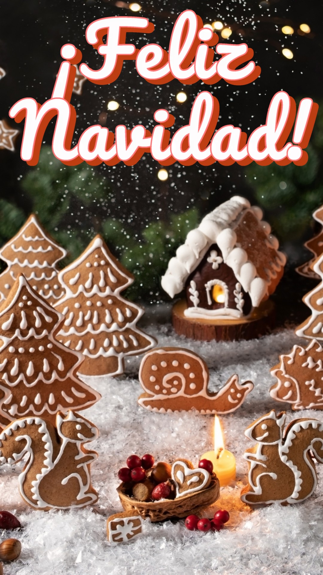 Tarjeta de feliz Navidad generada con Promeo