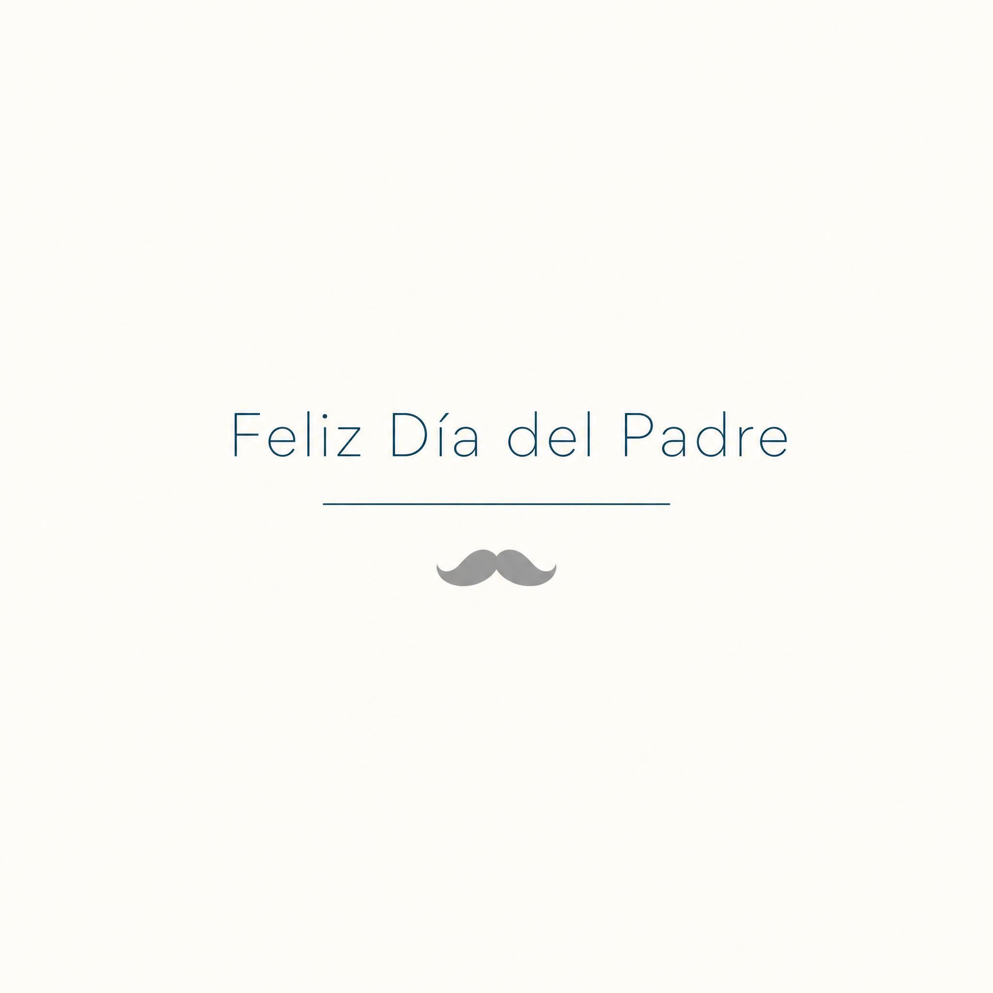 Tarjeta minimalista de Día del Padre para WhatsApp generada con IA