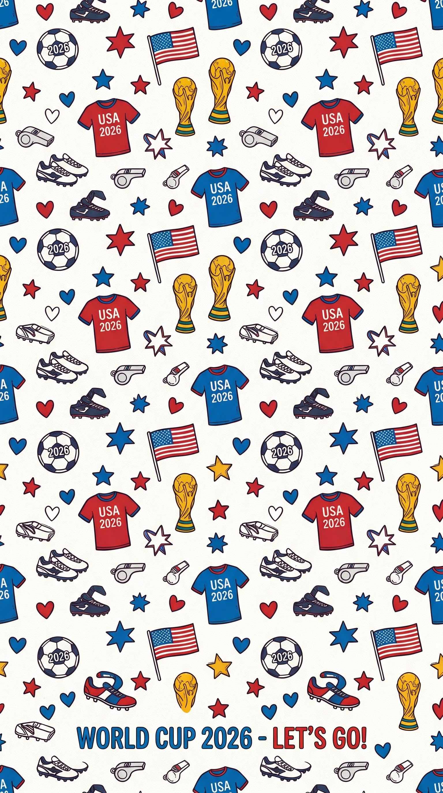 Festive pattern wallpaper in national team colors for the World Cup, AI generated