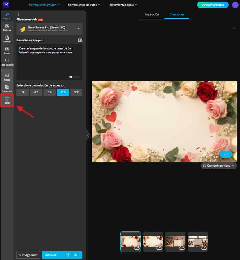 Añadir texto a un diseño con MyEdit