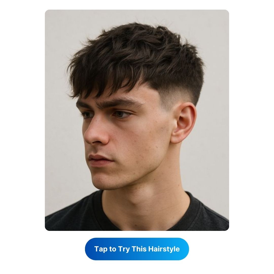 Textured Crop with Shaggy Fringe