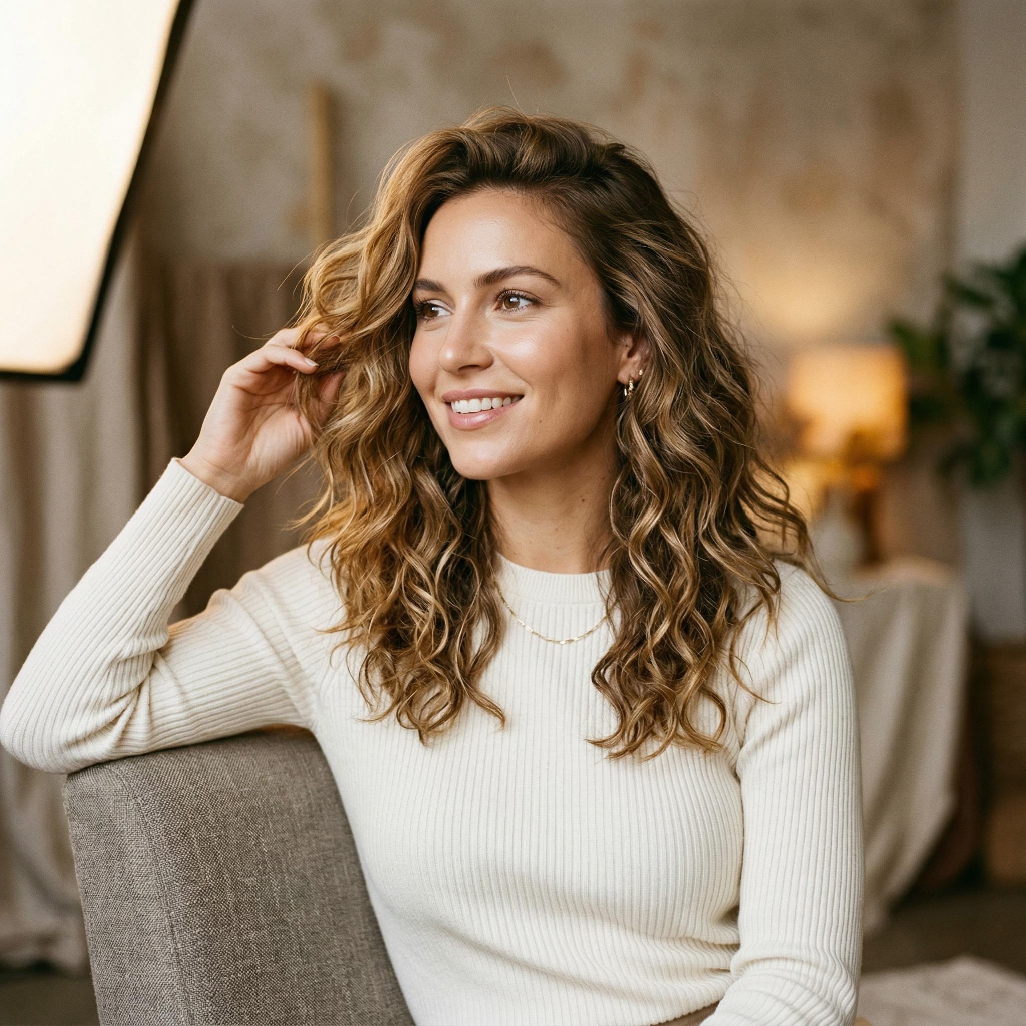 Tousled textured waves party hairstyle