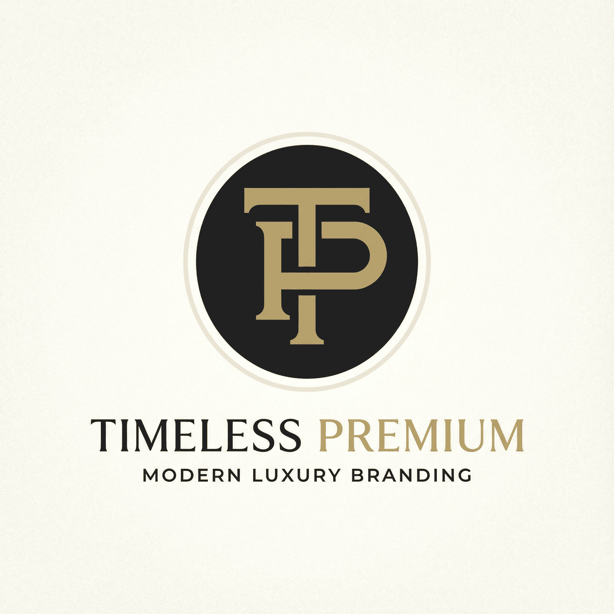 Timeless premium logo with simple icon AI-generated design