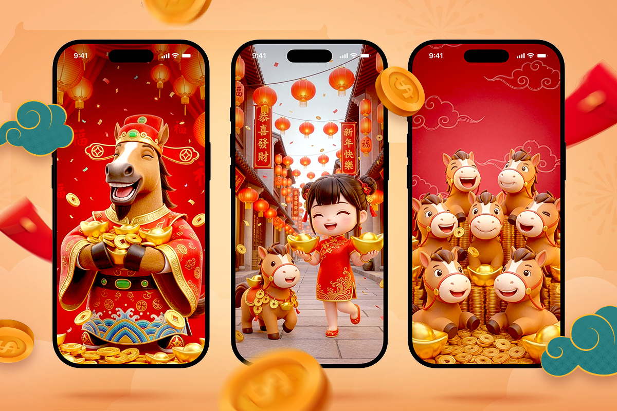 2026 馬年桌布下載 & 生成！教你客製專屬新年手機桌布