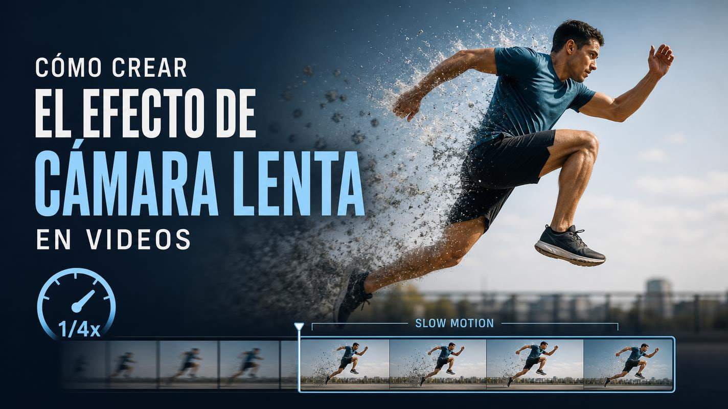 Cómo crear el efecto de cámara lenta en tus videos (Guía 2026)