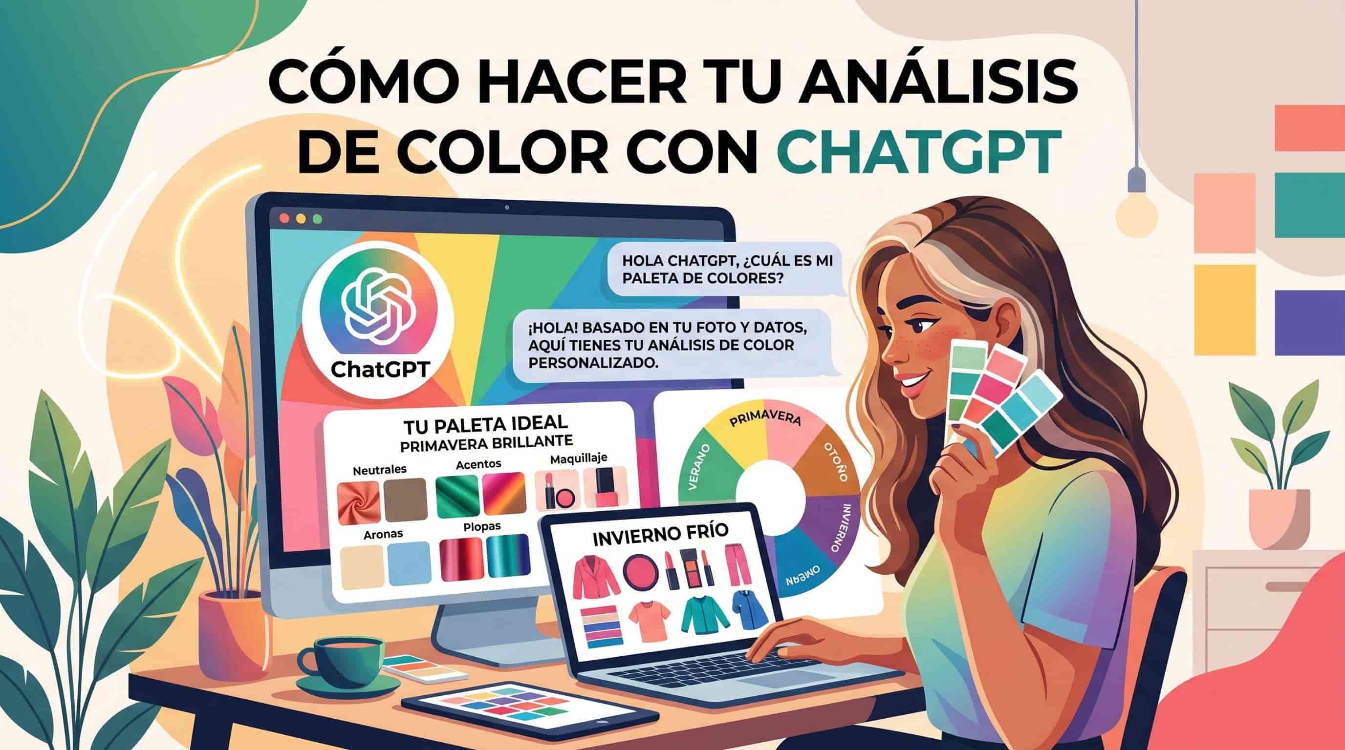 Cómo hacer tu análisis de color con paleta de colores ChatGPT