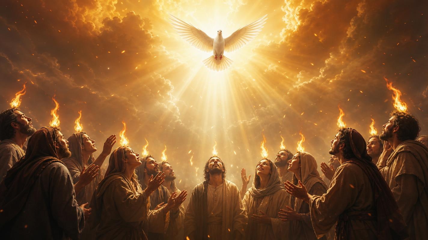 Frases de Pentecostés 2026: Imágenes, significado y prompts IA