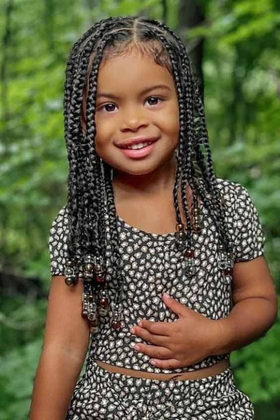 Tresses africaines petite fille