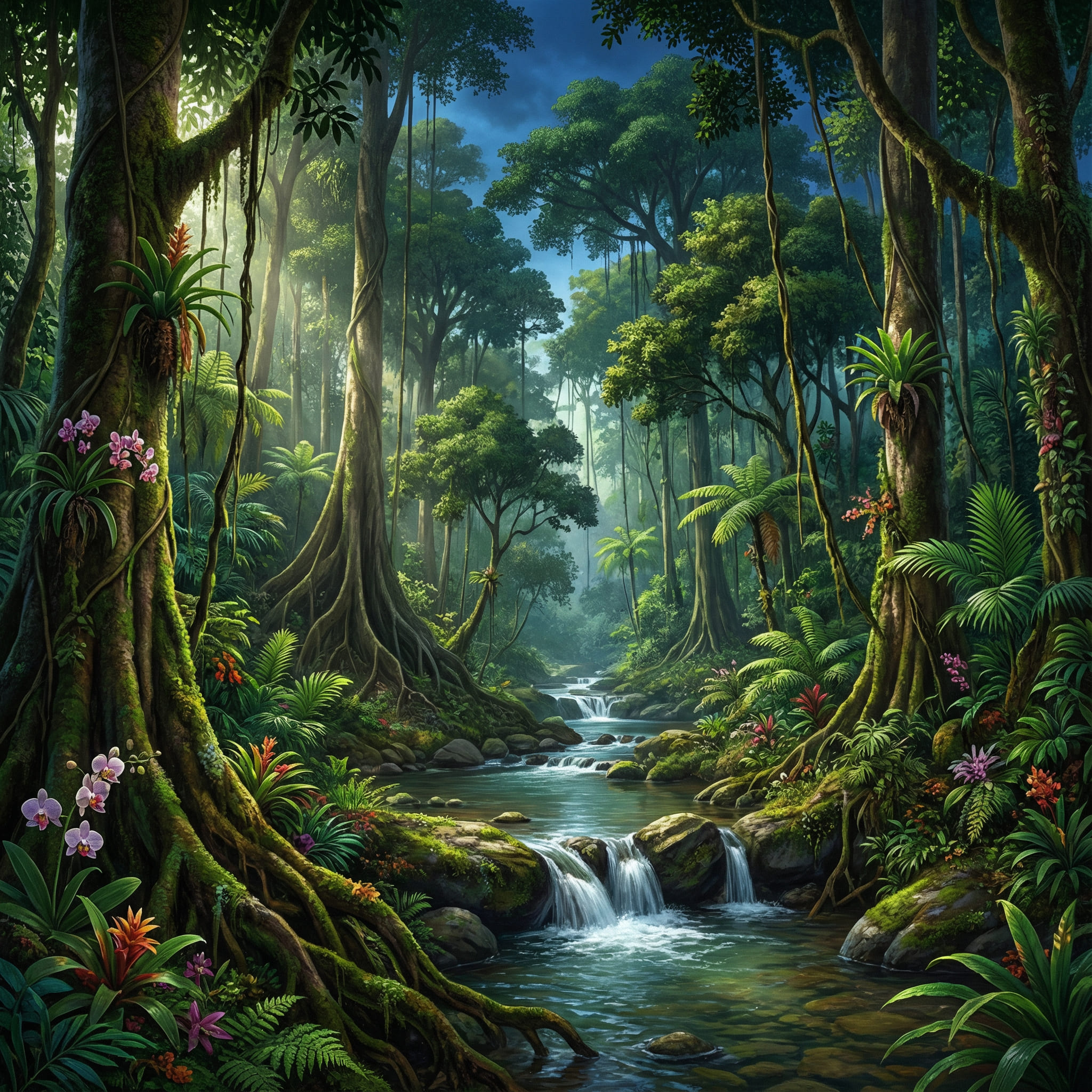 Tropical Forest AI Image After