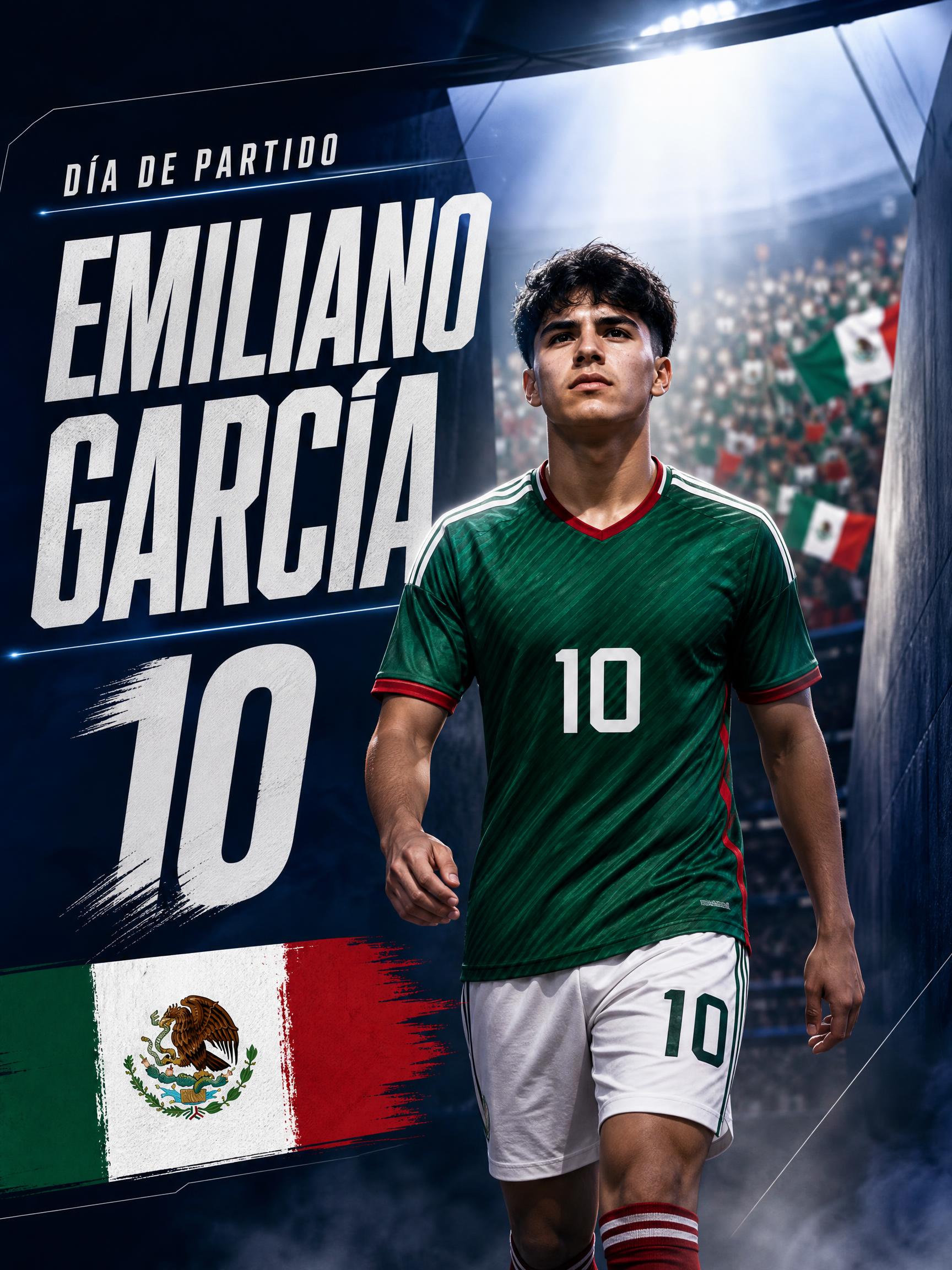Tarjeta cinematográfica de túnel previo al partido del Mundial con IA