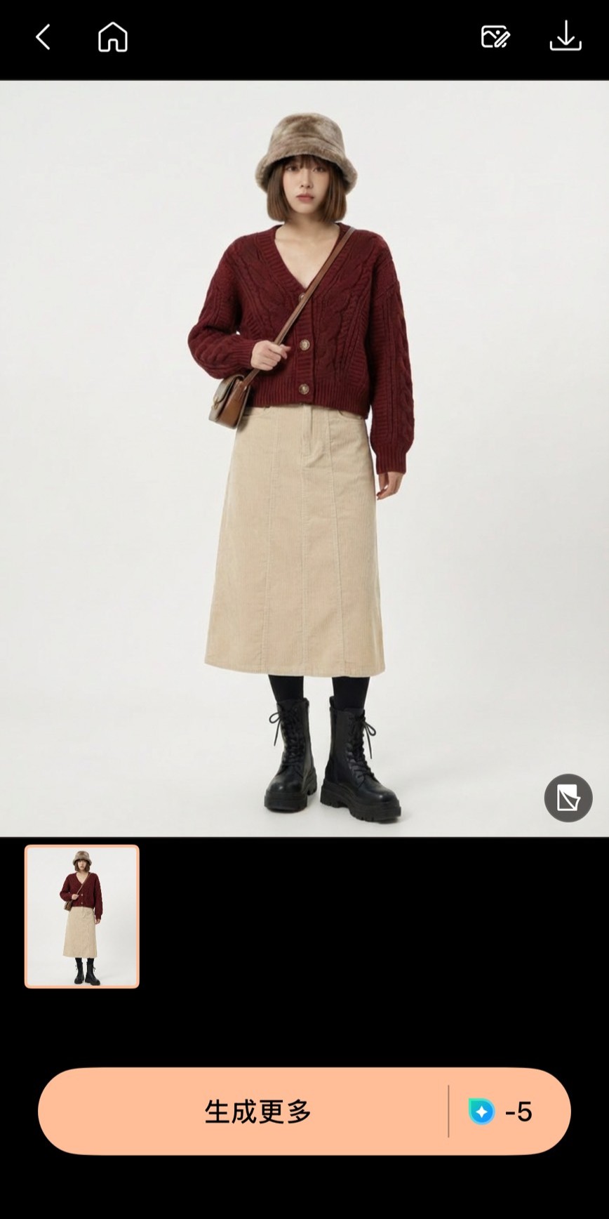 過年穿搭模擬成果