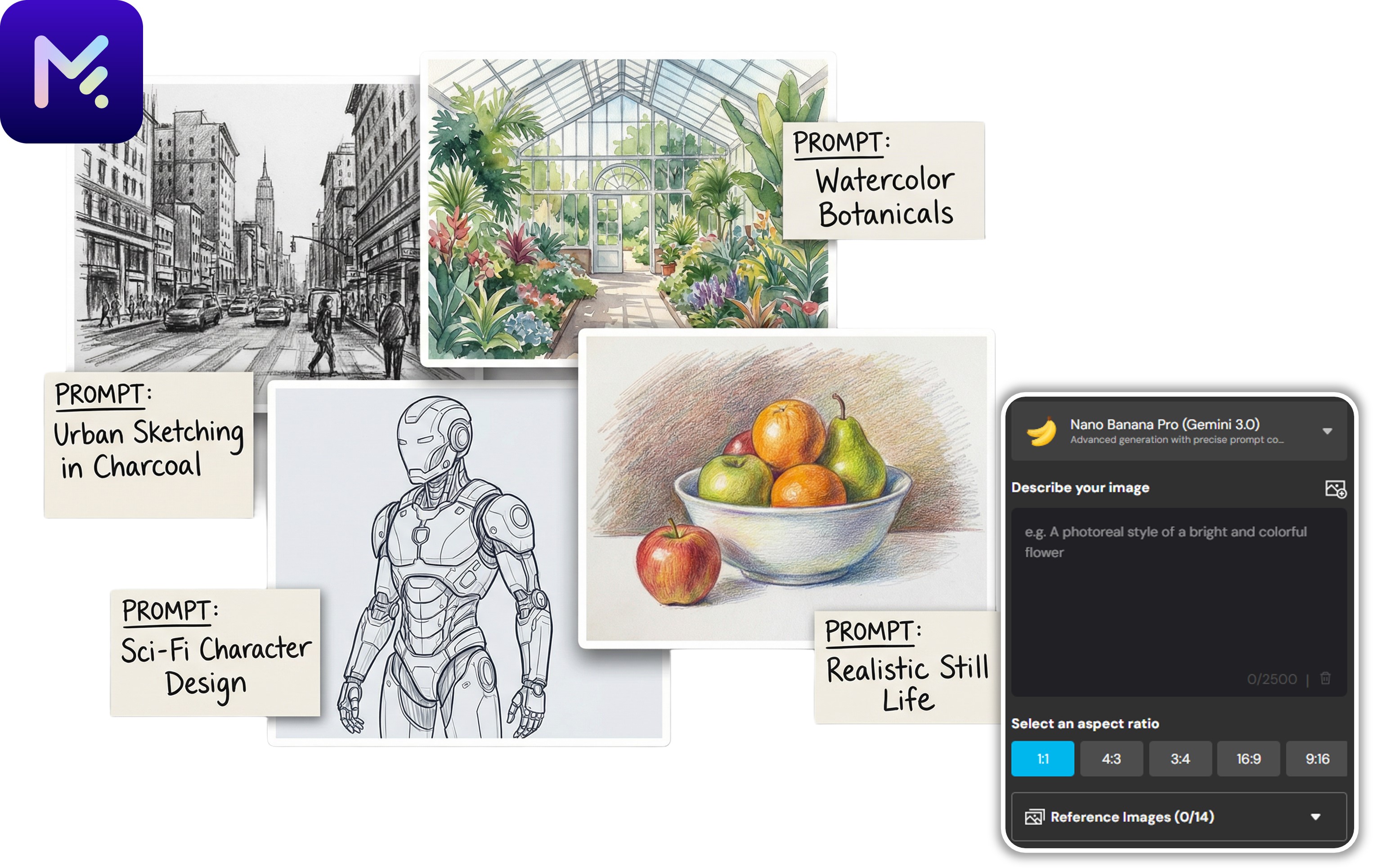 Creating AI drawings using MyEdit
