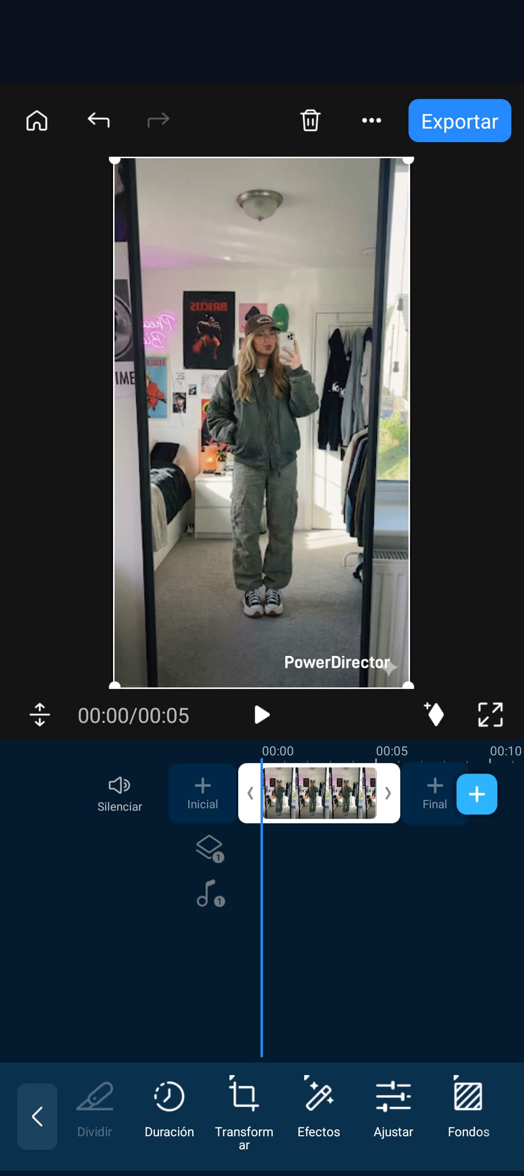 Tutorial sobre cómo usar PowerDirector para Fit Check