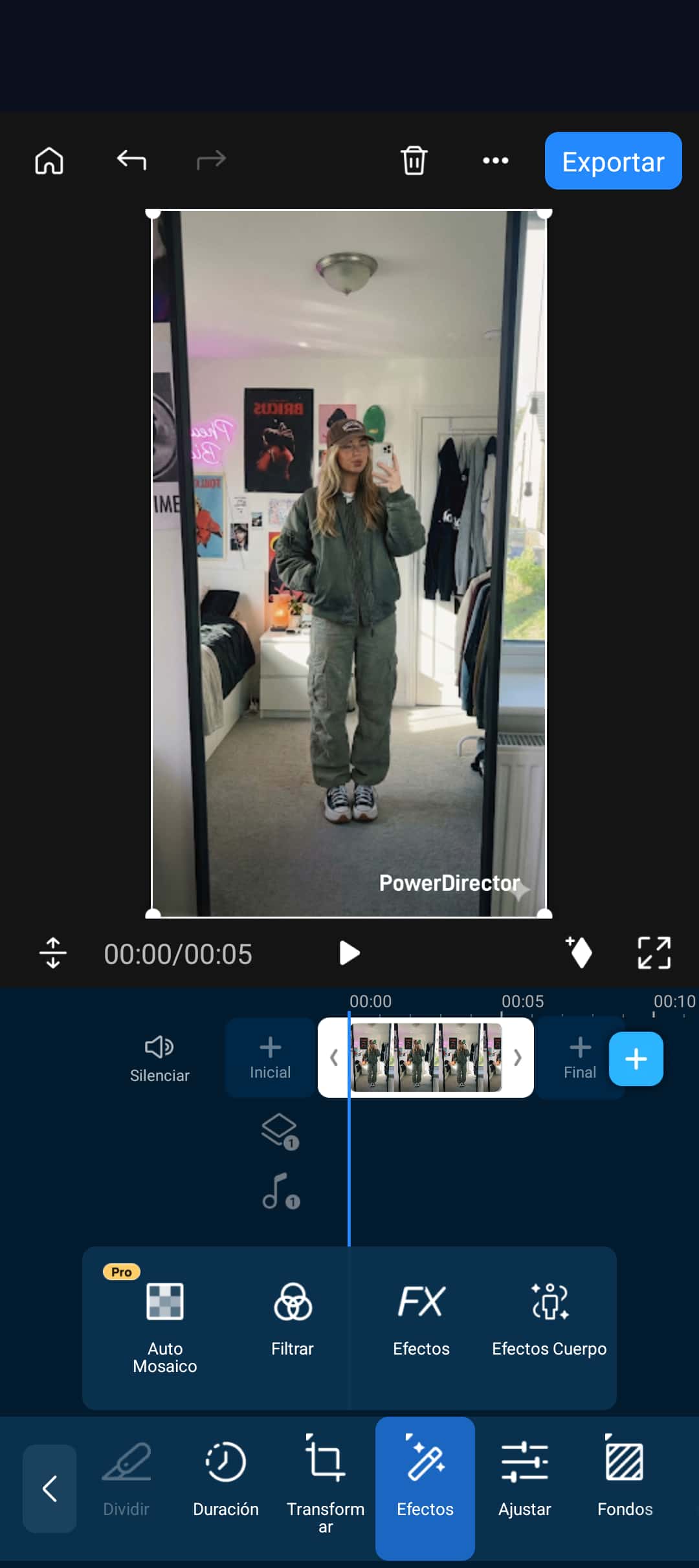Tutorial sobre cómo usar PowerDirector para Outfit Check
