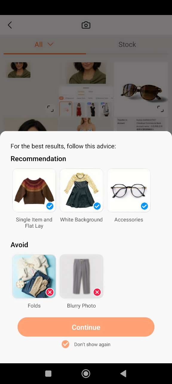 PhotoDirector AI Try-On - choisir un style de lunettes