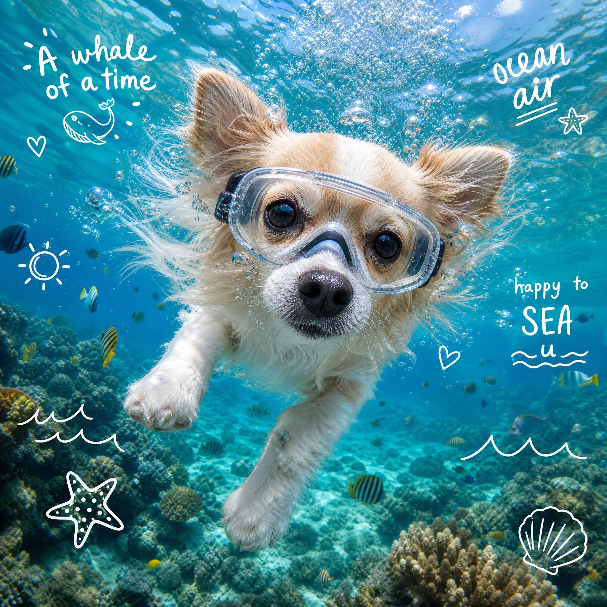 AI pet prompt: underwater adventure