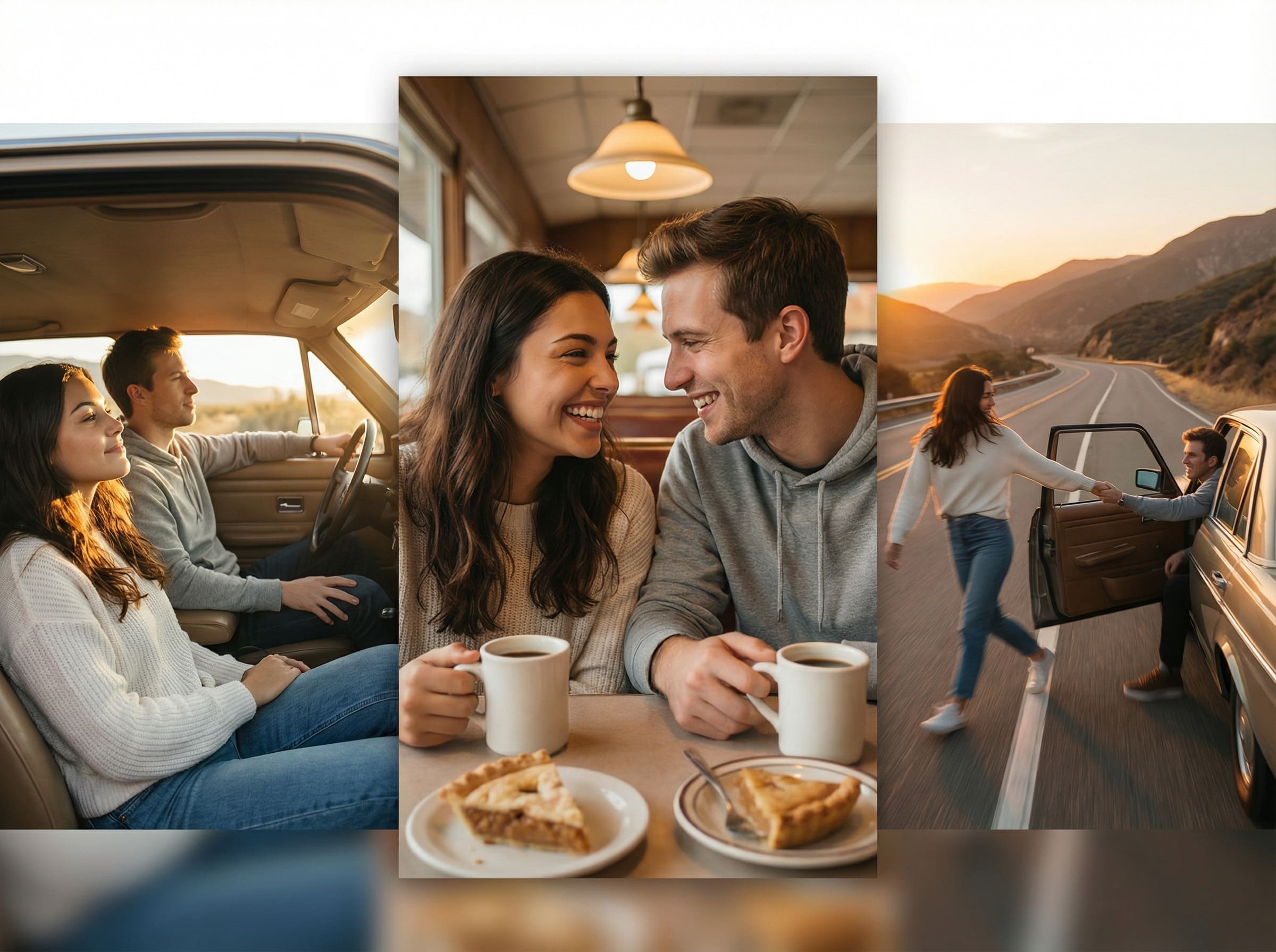 USA Road Trip Human Collage