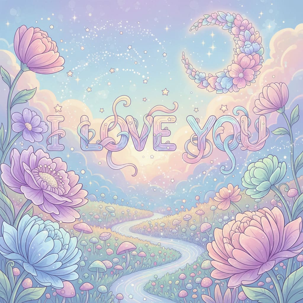 Exemple d'image IA pour la Saint-Valentin avec prompt détaillé