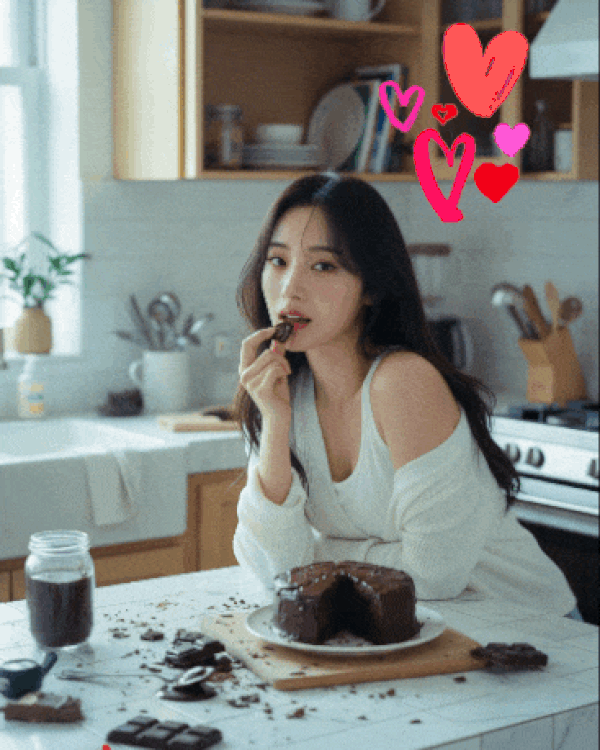 バレンタインスタンプ加工例