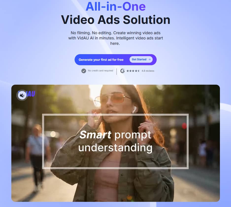 Sitio web oficial de Vidau AI