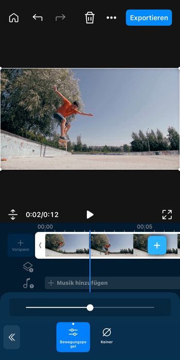 Video Stabilizer in der PowerDirector-App öffnen